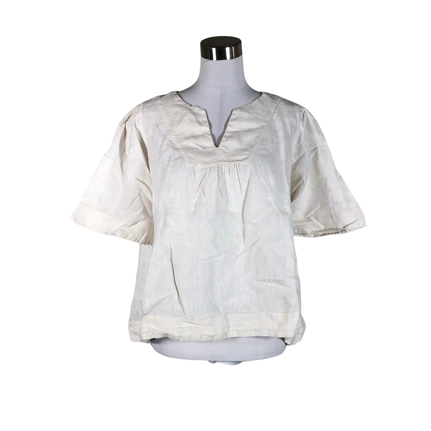Unisex Louis and Mia - Short-sleeved blouse, size 36 - Natural white (1)