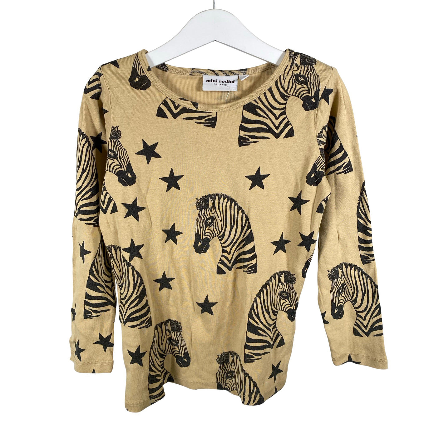 Unisex Mini Rodini - Tricot shirt, size 116 - 122 - Beige (1)