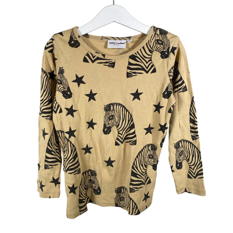 Unisex Mini Rodini - Tricot shirt, size 116 - 122 - Beige ()