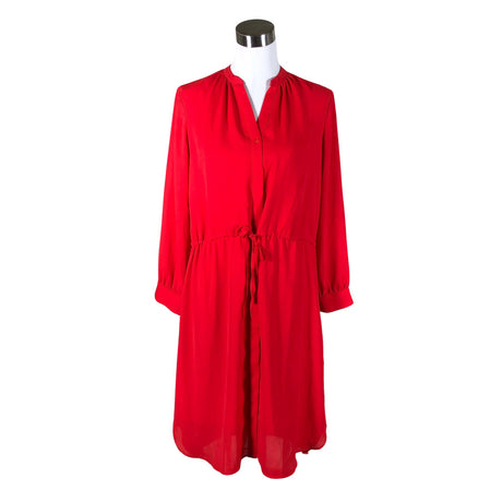 Unisex Selected - Schiffon dress, size 36 - Red ()