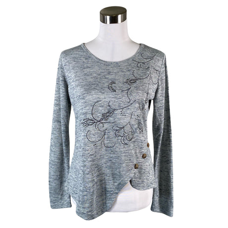 Unisex Koroshi - Tricot shirt, size 38 - Gray ()