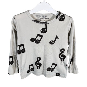 Unisex Mini Rodini - Tricot shirt, size 104 - 110 - Gray (1)