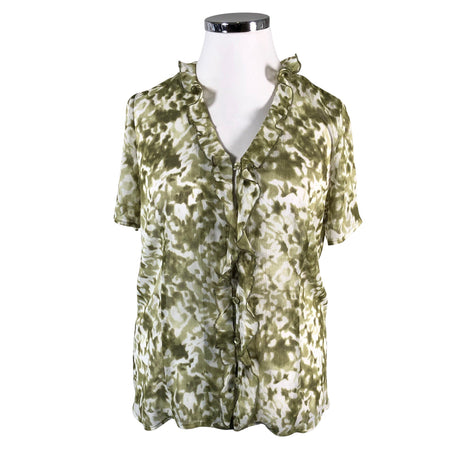 Unisex Global - Short-sleeved blouse, size 42 - Green ()