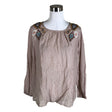 Unisex Cream - Blouse, size 38 - Brown ()