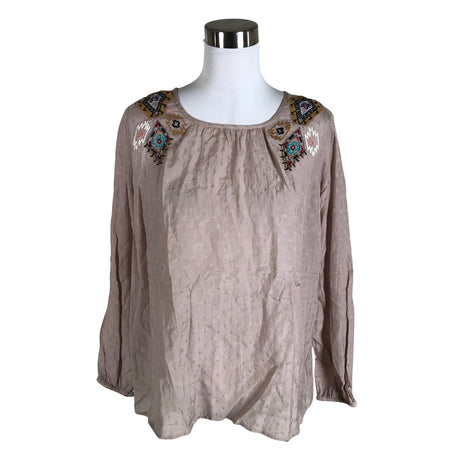 Unisex Cream - Blouse, size 38 - Brown ()
