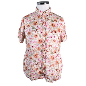 Unisex Gerry Weber - Short-sleeved blouse, size 44 - Light pink (1)