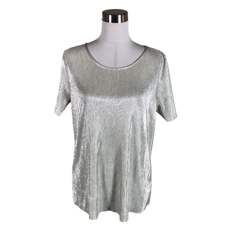 Unisex Aventura - Short-sleeved blouse, size 40 - Silver ()