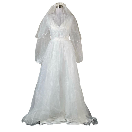 Unisex Handmade - Evening dress, size 36 - White ()