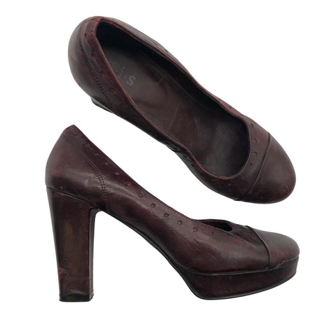 Unisex O.I.S - High heels, size 38 - Wine red ()