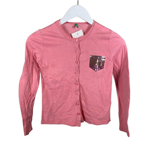 Unisex Benetton - Cardigan, size 146 - 152 - Light pink (1)