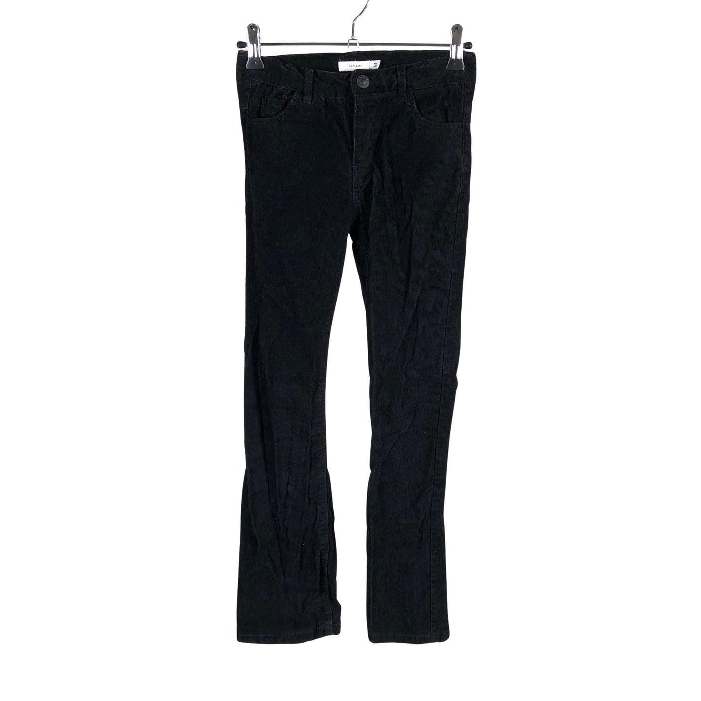 Unisex Name It - Velvet pants, size 134 - 140 - Black (1)