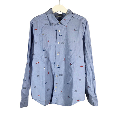 Unisex Jacadi - Collared shirt, size 134 - 140 - Light blue ()