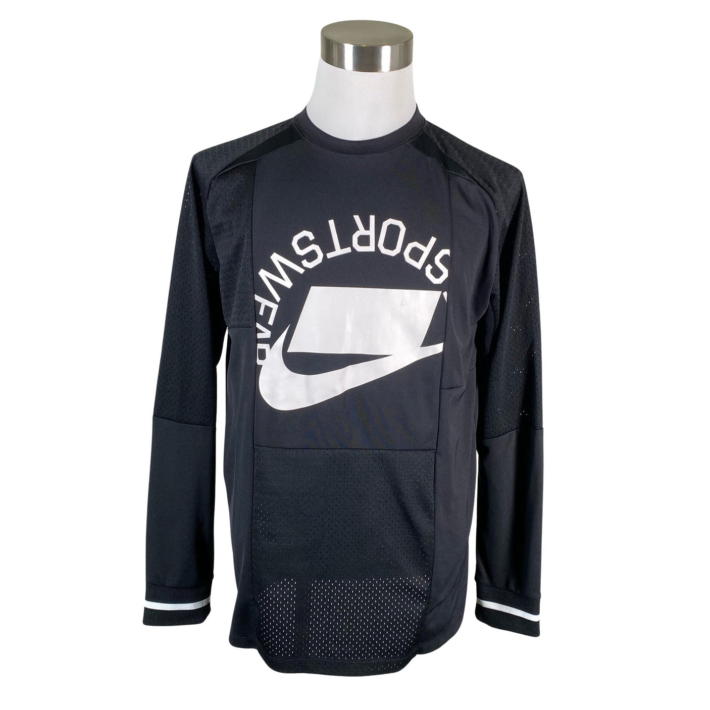 Unisex Nike - Sports shirt, long sleeve, size M - Black (1)