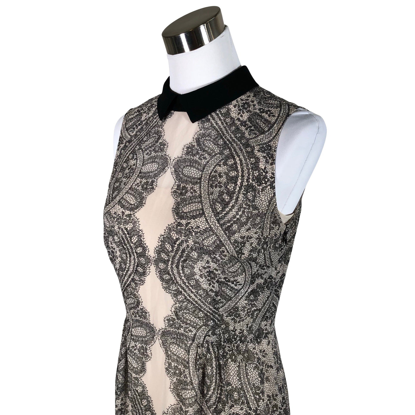 Unisex Hobbs - Schiffon dress, size 36 - Beige (3)