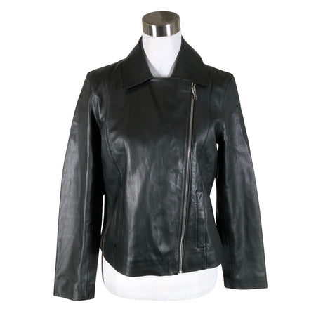 Unisex Massimo Dutti - Leather jacket, size 38 - Black ()