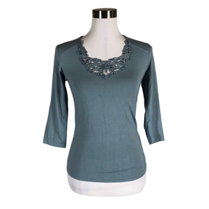 Unisex Kaffe - Tricot shirt, size 36 - Light blue (1)