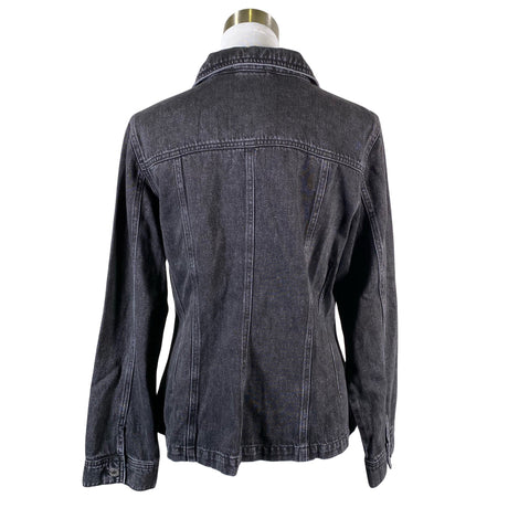 Unisex Lindex - Denim jacket, size 40 - Black (2)