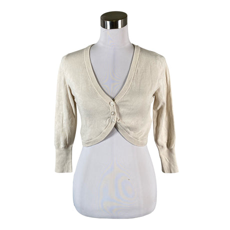 Unisex Soaked - Knit bolero jacket, size 36 - Natural white ()