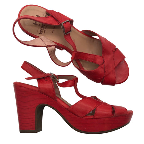 Unisex Wonders - Heeled sandals, size 38 - Red ()