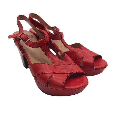 Unisex Wonders - Heeled sandals, size 38 - Red (2)