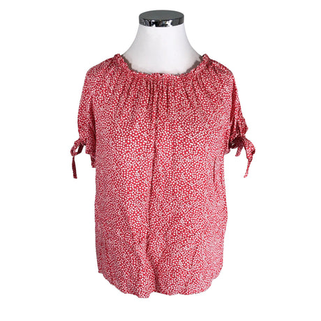 Unisex Free Quent - Short-sleeved blouse, size 42 - Red ()