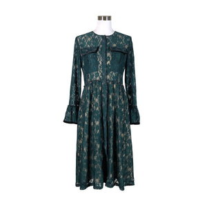 Unisex Tallinn Dolls - Tricot dress, size 38 - Green (1)