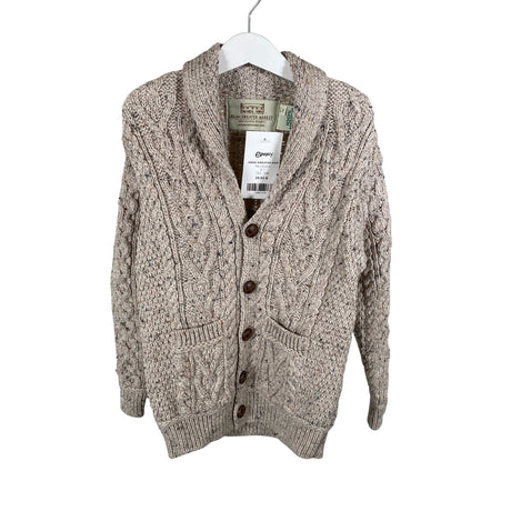 Unisex Aran Sweater Market - Cardigan, size 122 - 128 - Gray ()