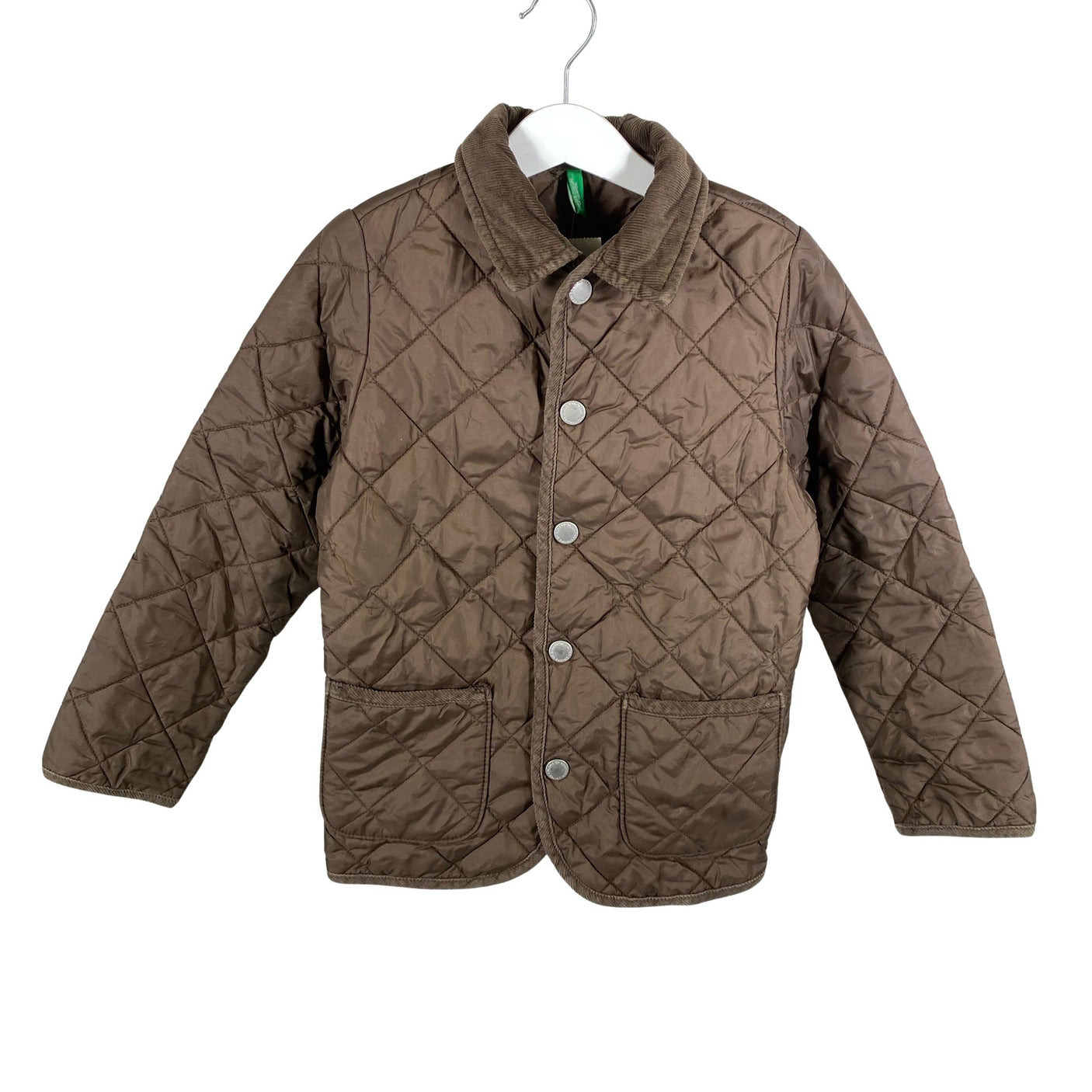 Unisex Benetton - Quilted jacket, size 122 - 128 - Brown (1)