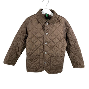 Unisex Benetton - Quilted jacket, size 122 - 128 - Brown (1)