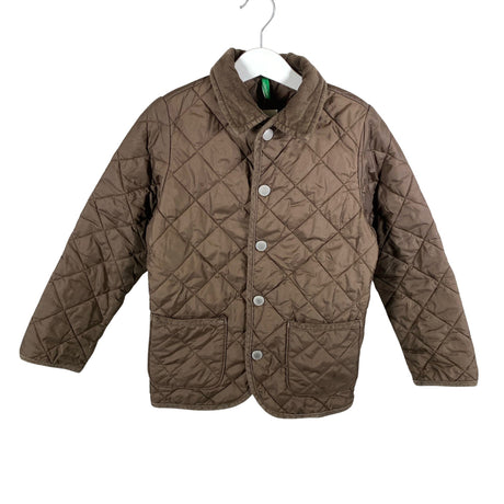 Unisex Benetton - Quilted jacket, size 122 - 128 - Brown ()
