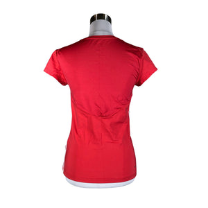 Unisex Adidas - Sports shirt, short sleeve, size 36 - Red (2)