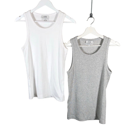 Unisex COS - Tricot tank top, size 36 - White ()