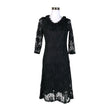 Unisex Elinette - Party dress, size 34 - Black ()