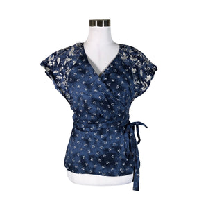 Unisex Gap - Short-sleeved blouse, size 38 - Blue (1)