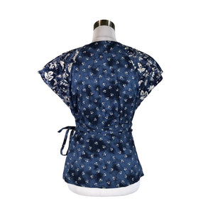 Unisex Gap - Short-sleeved blouse, size 38 - Blue (2)