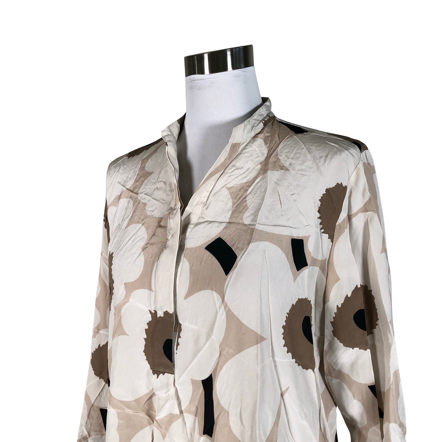 Unisex Marimekko - Schiffon dress, size 38 - Beige (3)