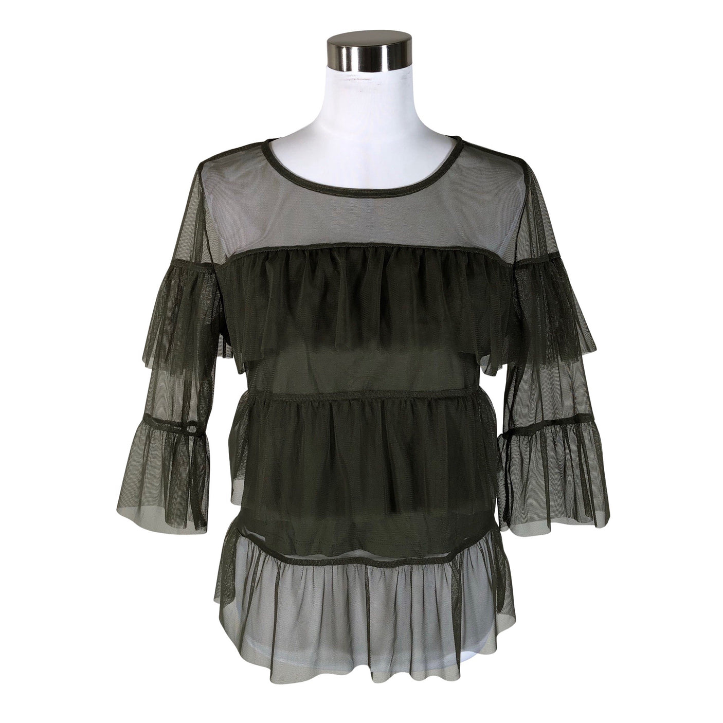 Unisex Nü - Blouse, size 38 - Green (1)