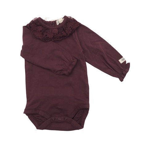 Unisex Newbie - Body, size 56 - 62 - Wine red ()