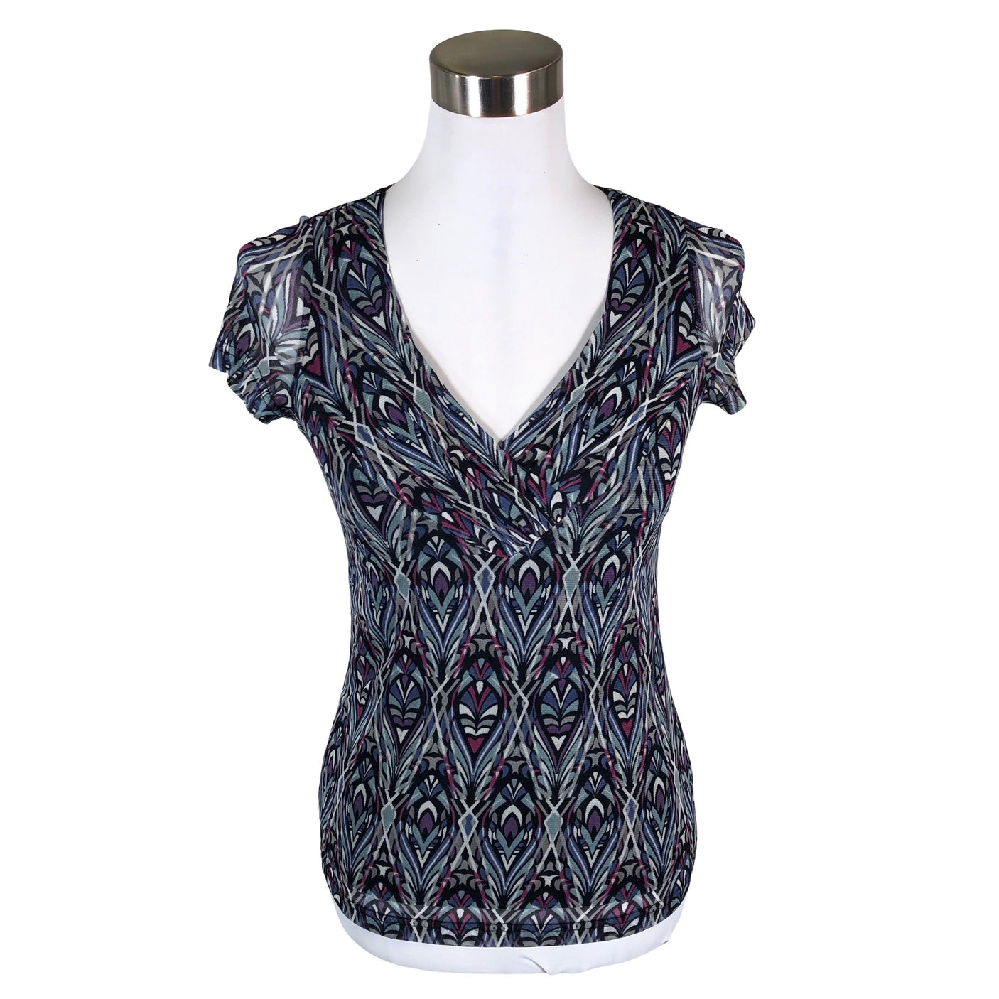 Unisex Esprit - Short-sleeved blouse, size 34 - Blue (1)