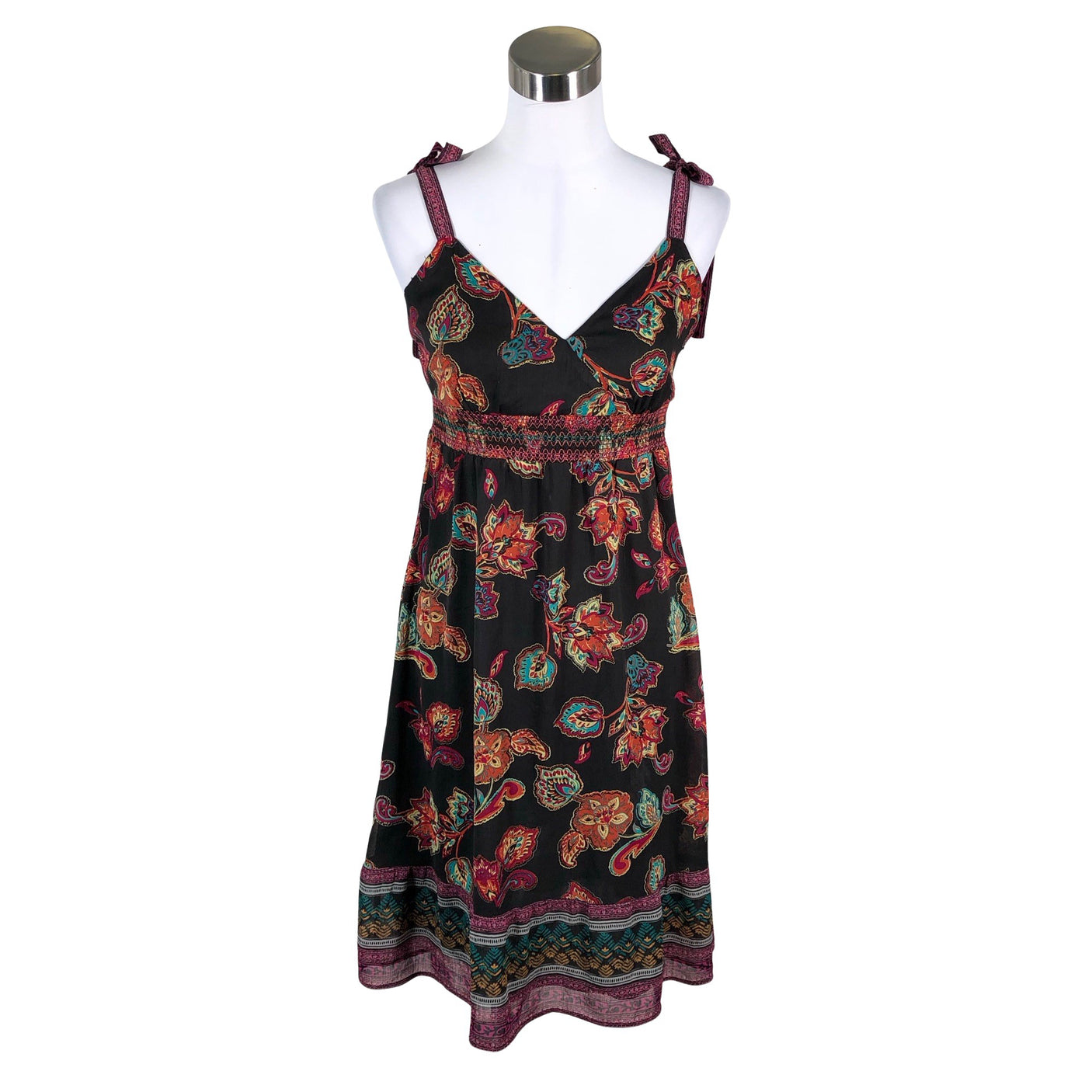 Unisex Esprit - Schiffon dress, size 38 - Brown (1)