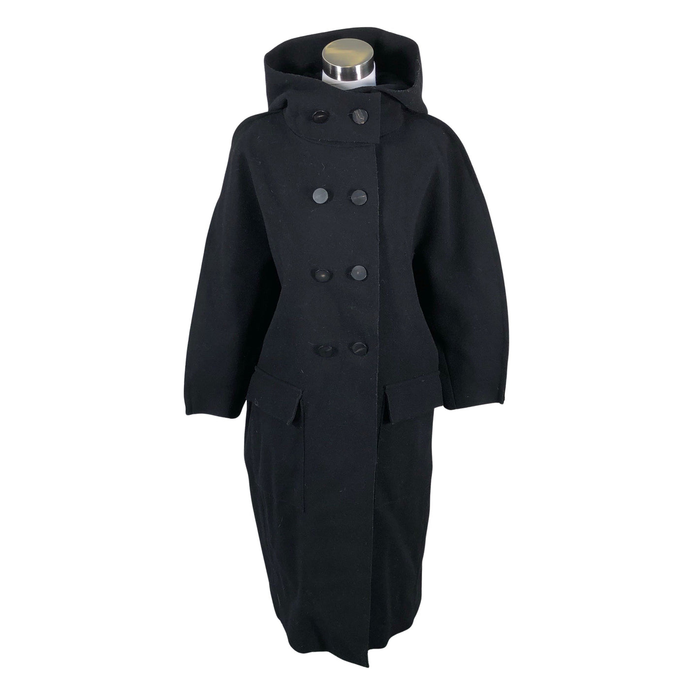 Unisex Samuji - Wool coat, size 38 - Black (1)