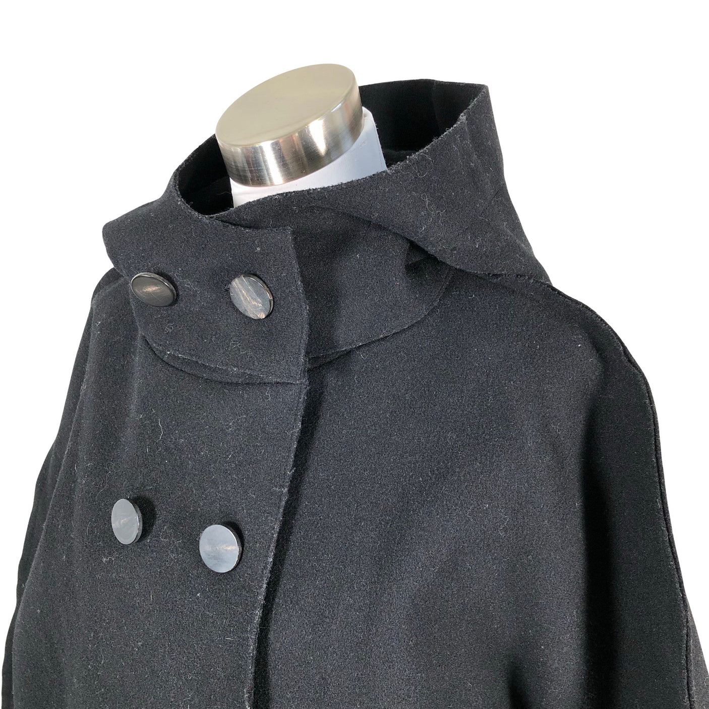 Unisex Samuji - Wool coat, size 38 - Black (3)