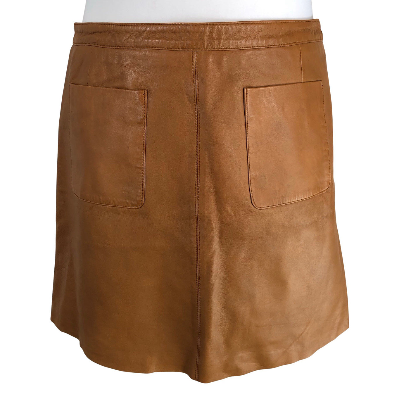 Unisex Esprit - Leather skirt, size 42 - Brown (1)