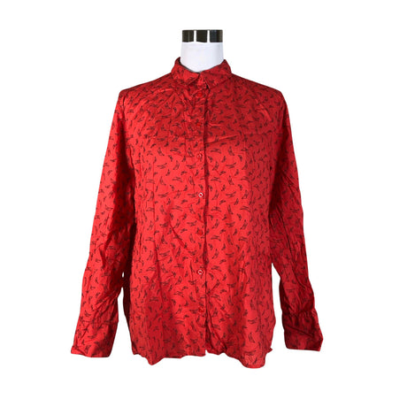 Unisex Benetton - Collared shirt, size 40 - Red ()