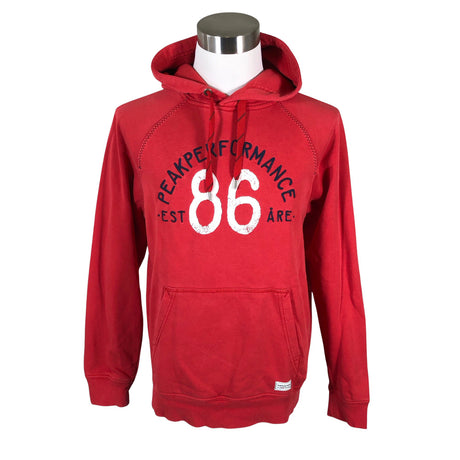 Unisex Peak Performance - Hoodie, size L - Red ()