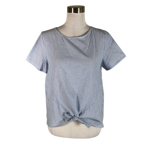 Unisex Betty London - Short-sleeved blouse, size 38 - Light blue (1)