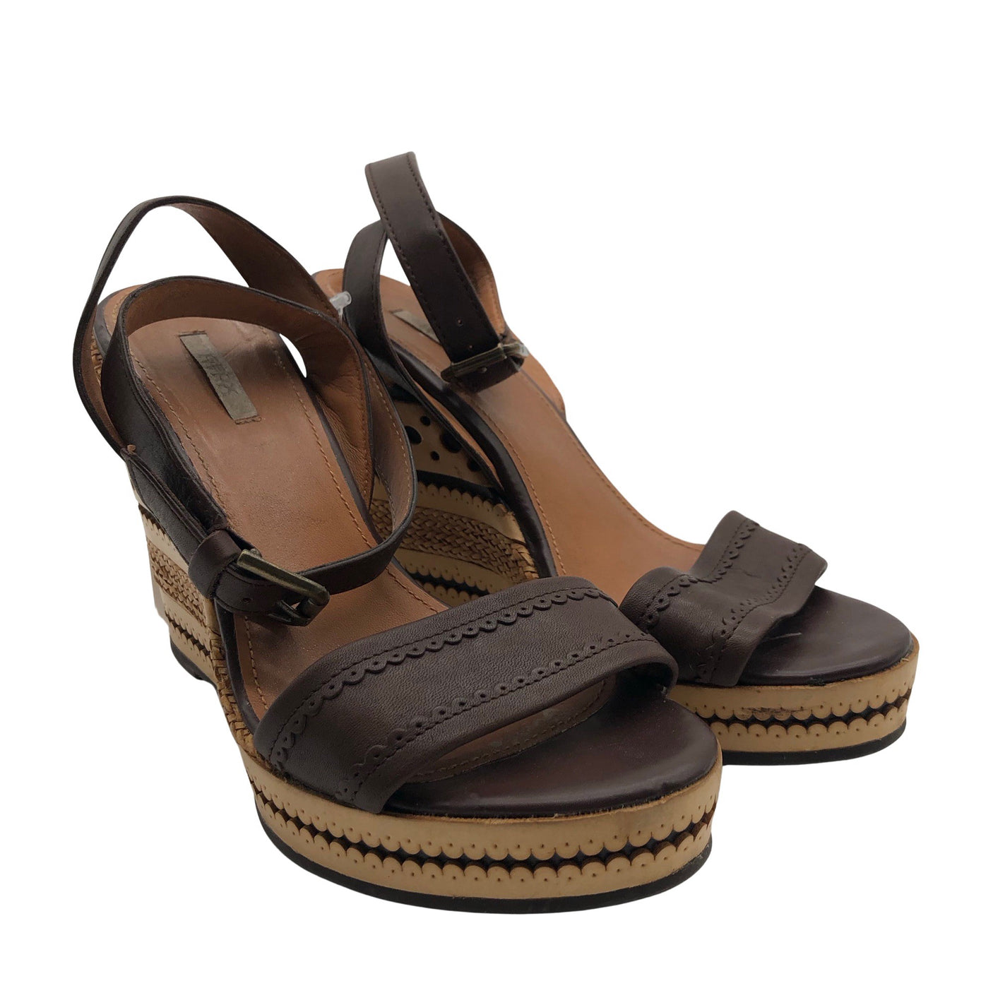 Unisex Geox - Wedge sandals, size 38 - Brown (2)