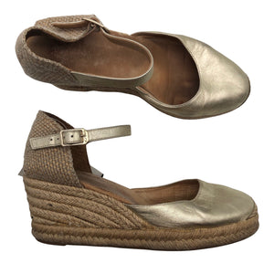 Unisex Unisa - Wedge sandals, size 39 - Gold (1)