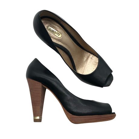 Unisex Dumond - Open toe high heel shoes, size 38 - Black ()