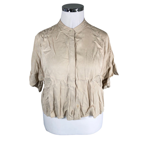 Unisex Filippa K. - Short-sleeved blouse, size 42 - Beige ()